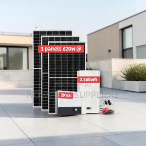 5. 56kwh Solar Power System | 24v 100ah Lifepo4 Battery With BMS