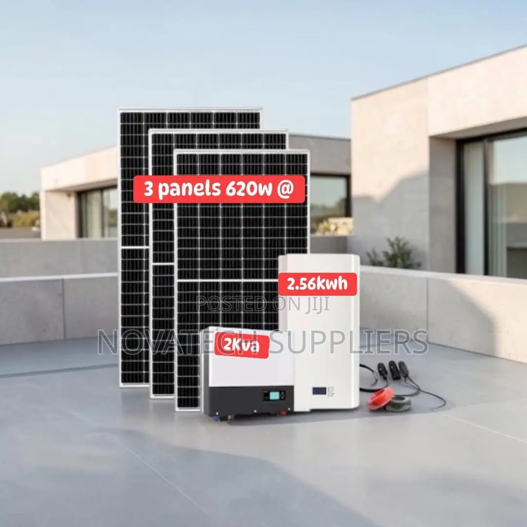 5. 56kwh Solar Power System | 24v 100ah Lifepo4 Battery With BMS