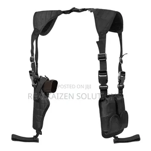 Usa Universal Ballistic Nylon Shoulder Gun Holster| Double Mag Pouch