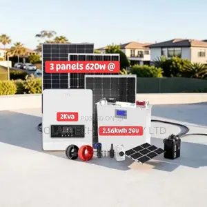 2.56kwh Hybrid Solar System | 24v 100ah Lithium Battery With BMS