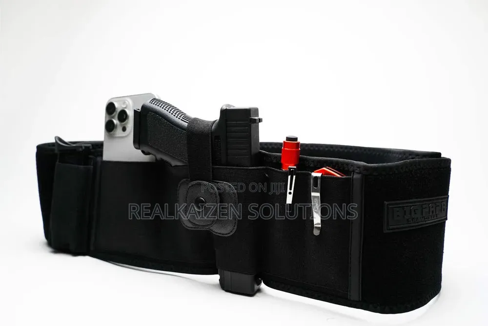 Usa Bravobelt Belly Gun Band Holster Big Papa Edition| Fits 55" to 65"