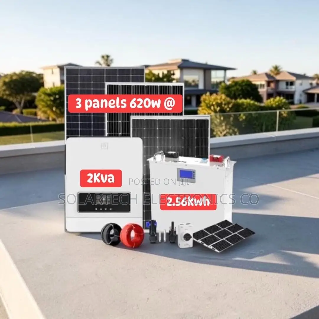 Reliable 2.56kwh Solar Kit 24v 100ah Lifepo4 Battery Hybrid Inverter
