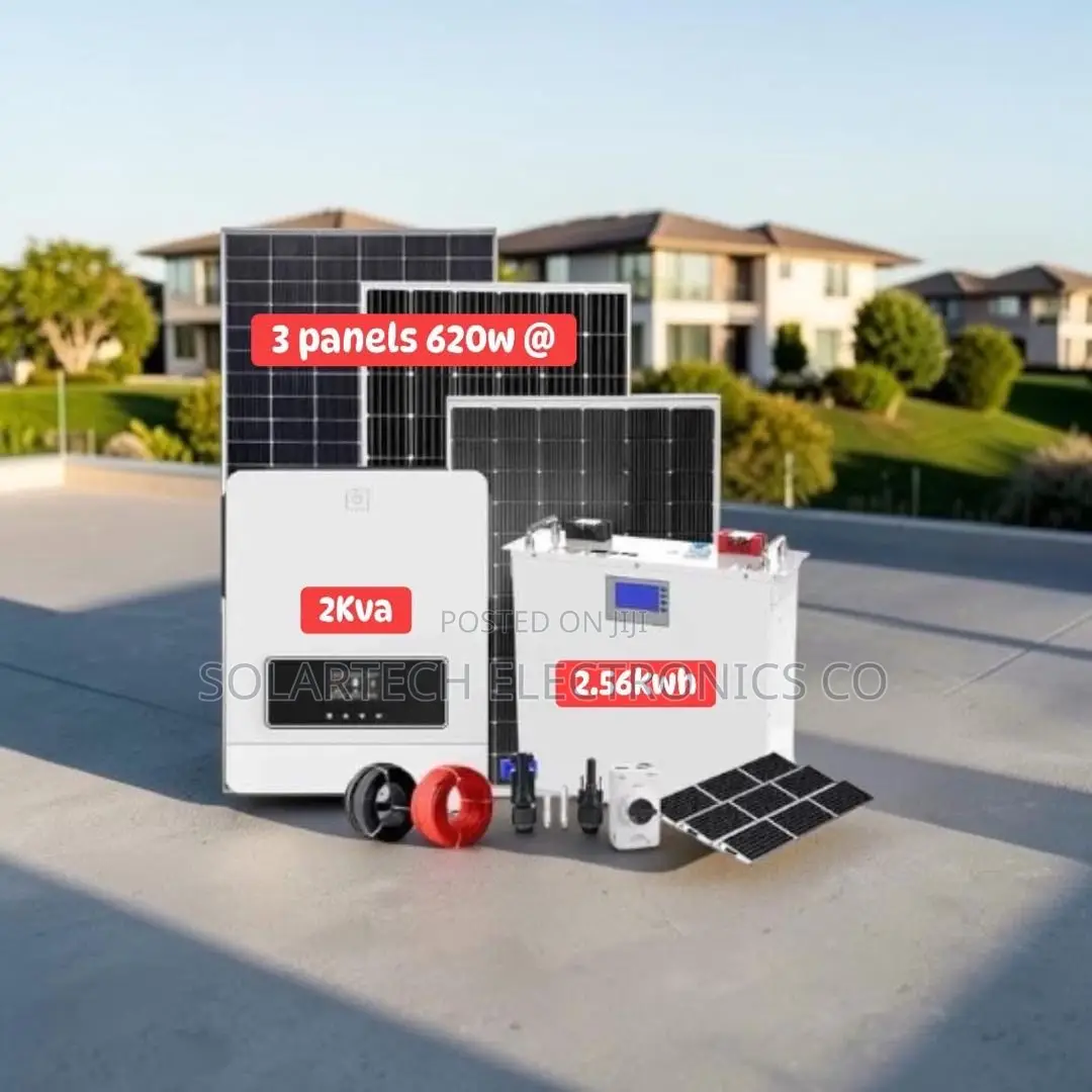 Reliable 2.56kwh Solar Kit 24v 100ah Lifepo4 Battery Hybrid Inverter