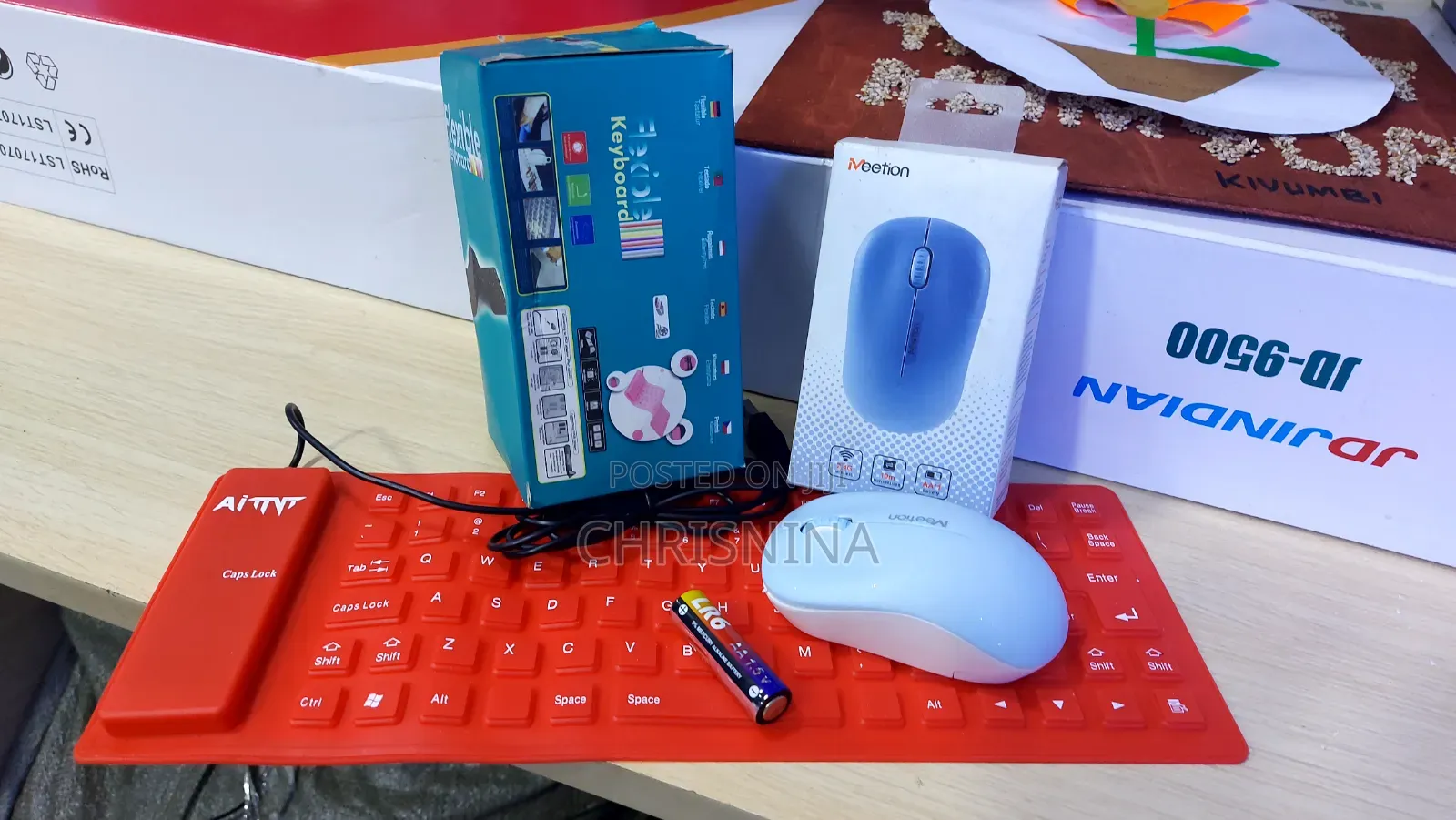 Flexible Roll-Up Silicone Keyboard – Portable, Waterproof, Silent