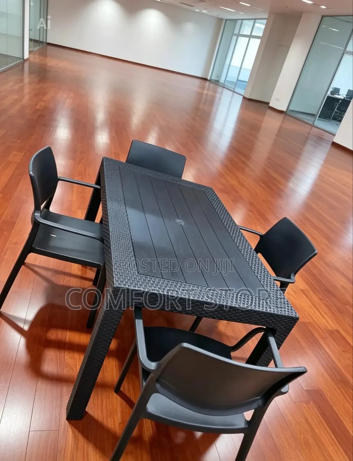 Restaurant Garden Beach and Home 4 Seater Dining Set With Plastic Chai