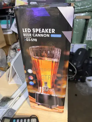 Luminous 2.5 Liter RGB Led Wine Cannon With Bluetooth Speaker