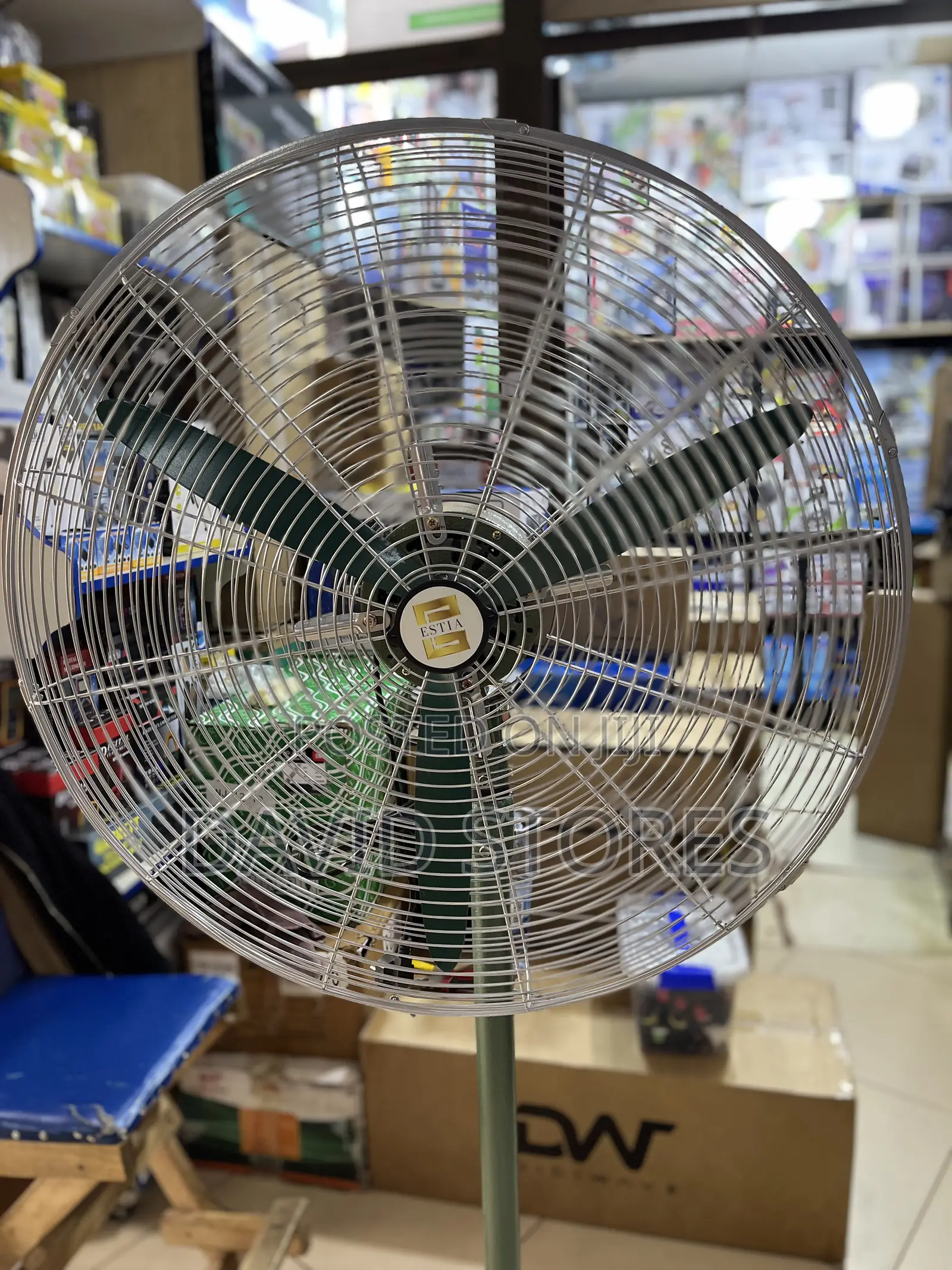 Estia 26-Inch Industrial Stand Fan – Heavy-Duty Powerful Cooling