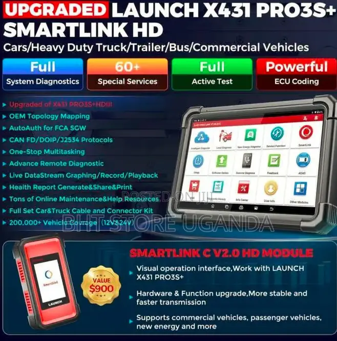 Launch X431 Pro3s+ Smartlink Hd Car and Truck Scanner