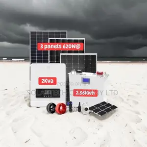 Brand New 24v 100ah Lifepo4 Solar System With Smart Battery Protection