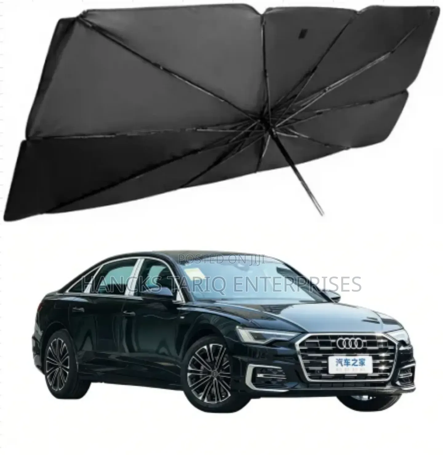 Umbrella-Style Car Windshield Sun Shade
