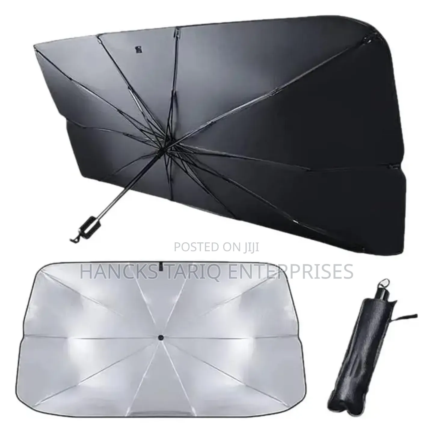 Umbrella-Style Car Windshield Sun Shade