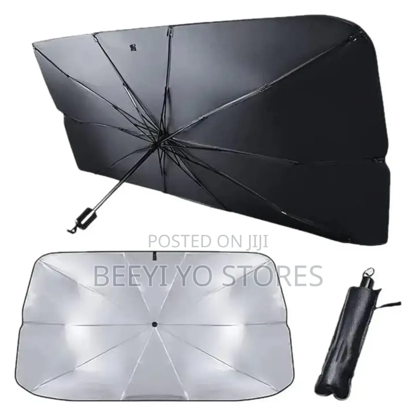 Umbrella-Style Car Windshield Sun Shade