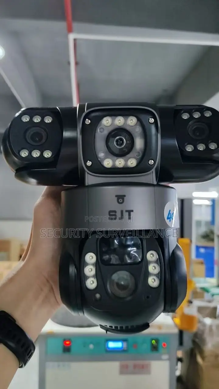 Three Lens 4g Simcard Solar Camera