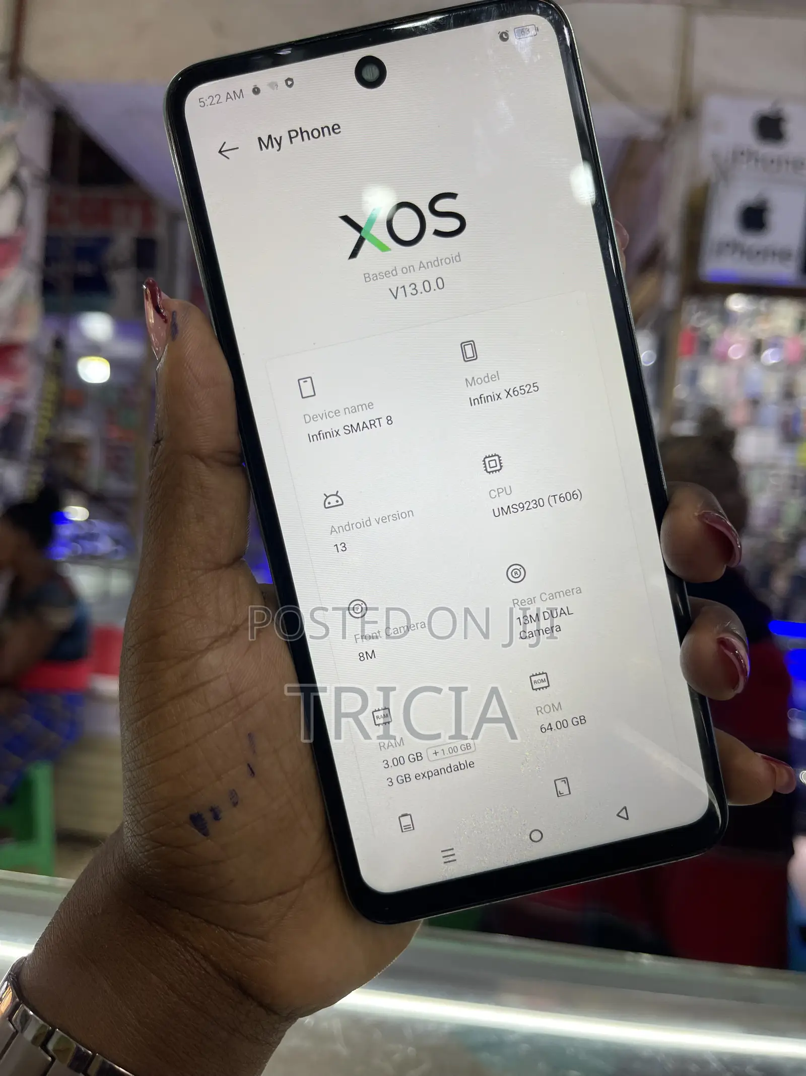 Infinix Smart 8 64 GB Black