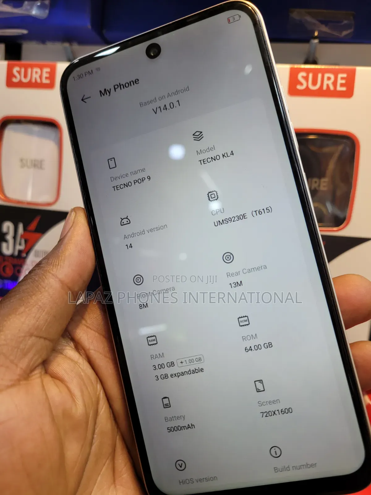 Tecno Pop 9 64 GB White