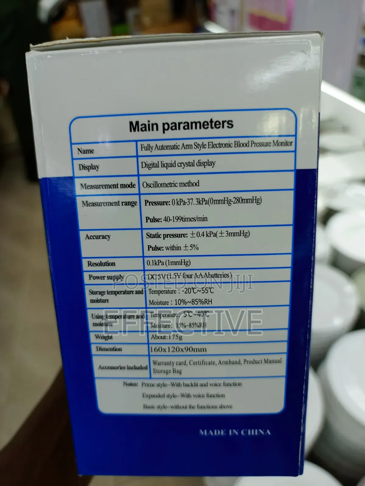 Electronic Blood Pressure Monitor.