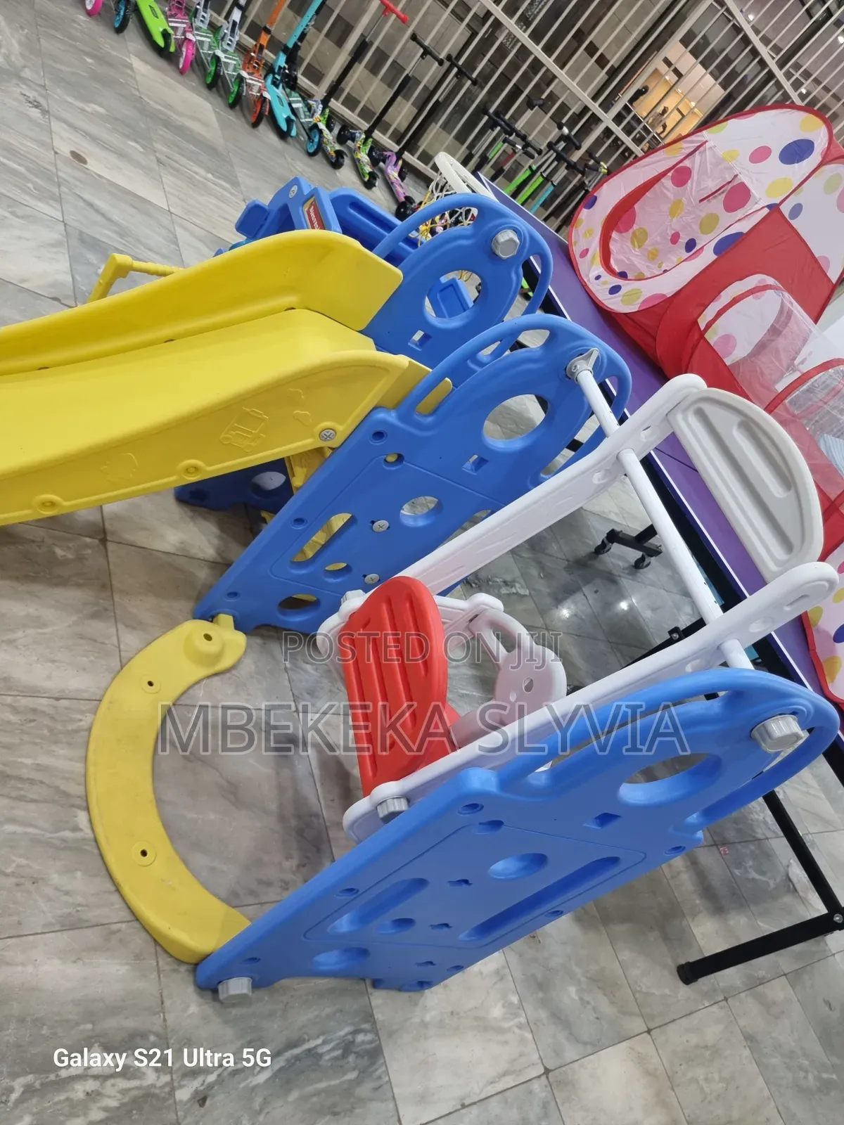 4 in 1 Kid's Slide Swing Set,Toddler Climber Play Ground Equipment