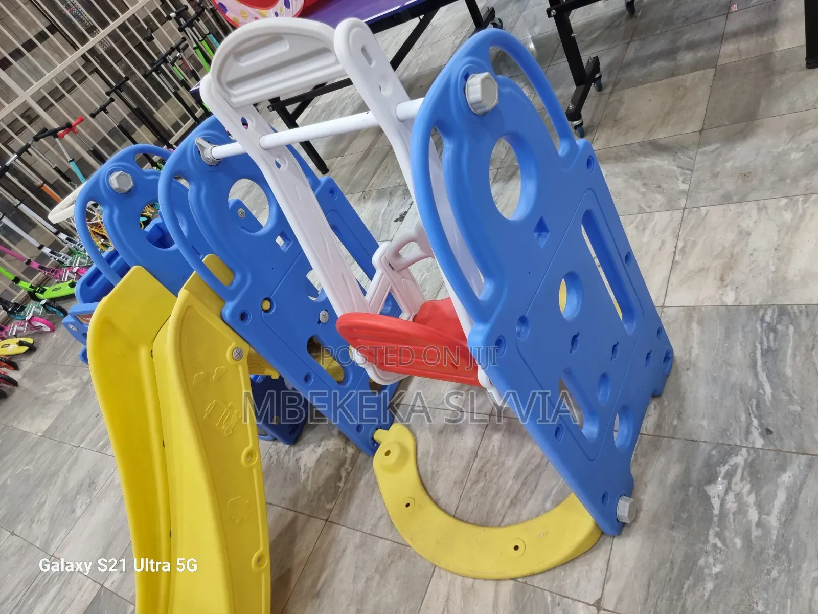 4 in 1 Kid's Slide Swing Set,Toddler Climber Play Ground Equipment