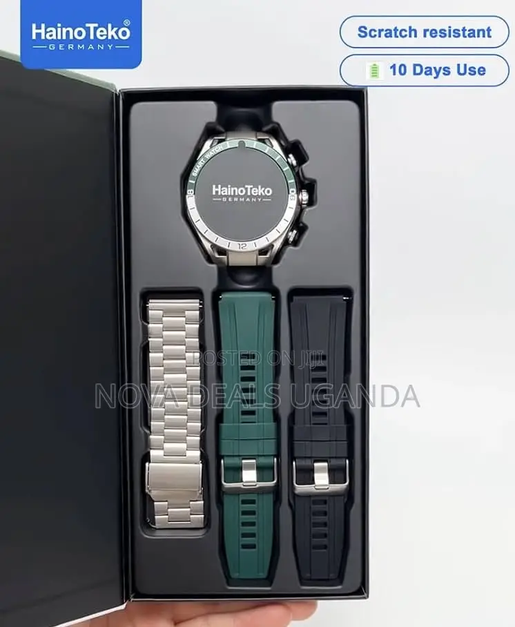 Haino Teko Sq-14 Smartwatch With Built-in Bluetooth 3pairs of Straps