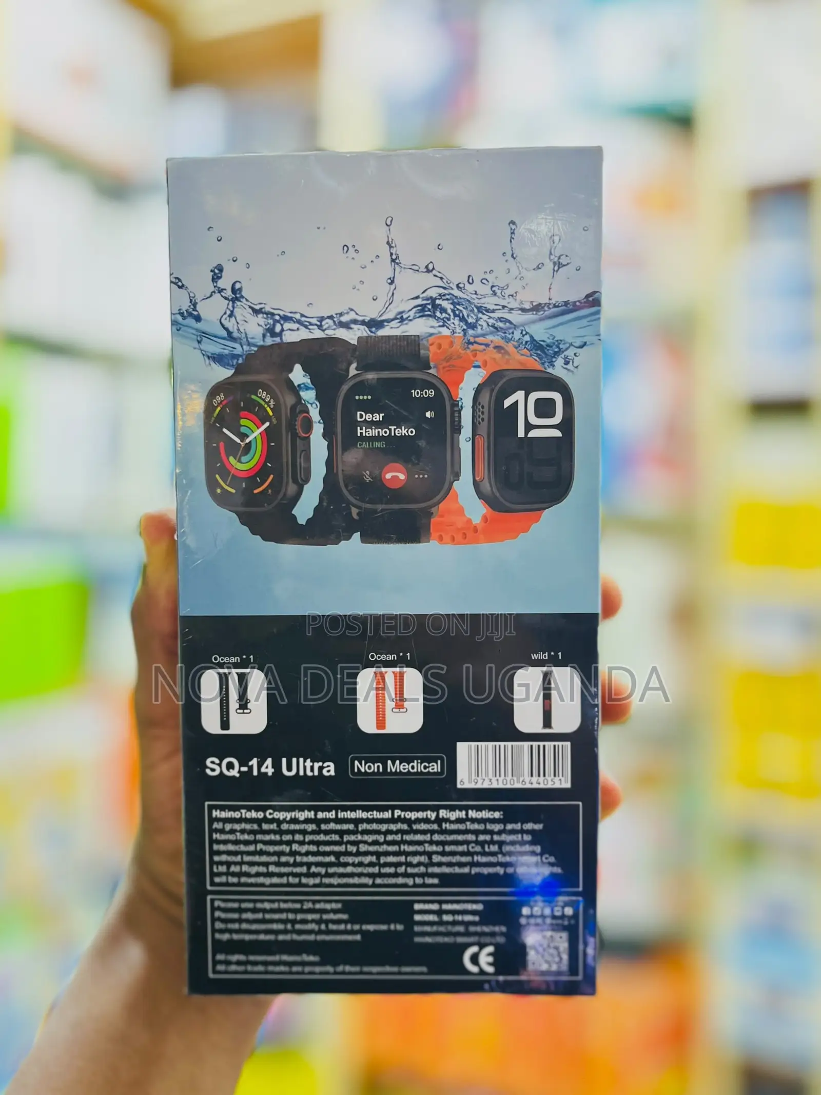 Haino Teko Sq-14 Smartwatch With Built-in Bluetooth 3pairs of Straps