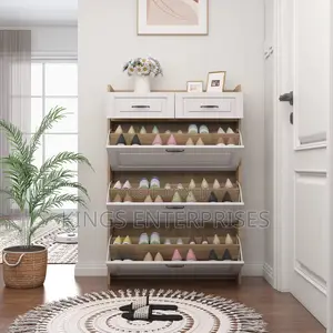 Modern Luxurious Shoe Cabinet/Rack (12 Pairs)