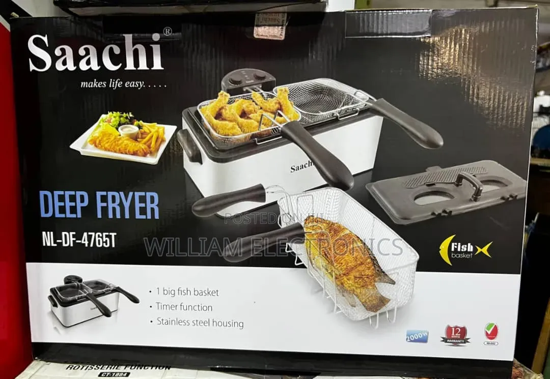 Saachi Nl-Df-4765t Deep Fryer/Saachi Double Deep Fryer
