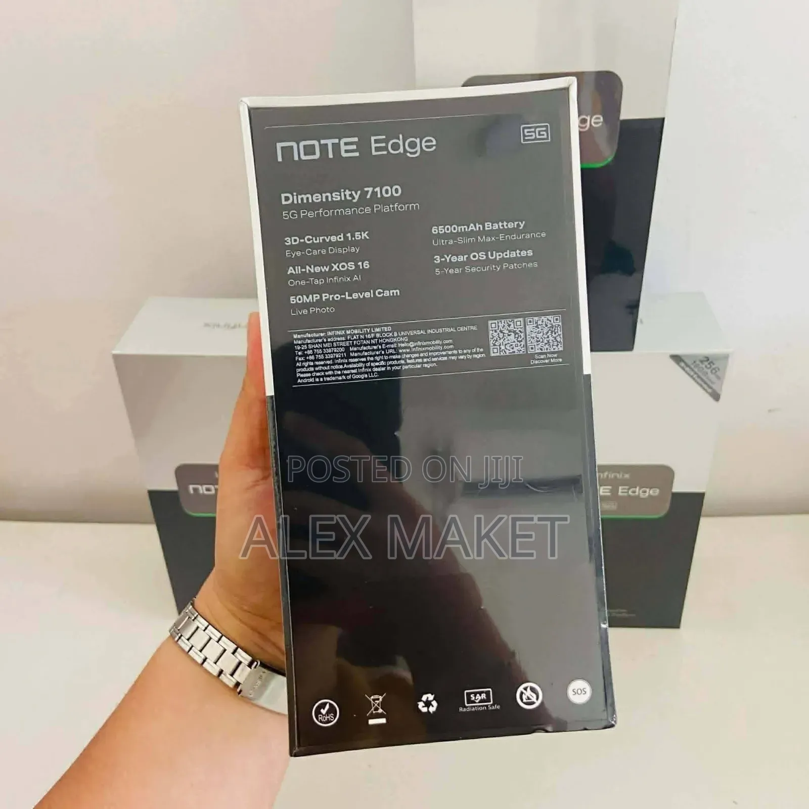 New Infinix Note Edge 256 GB Rose Gold
