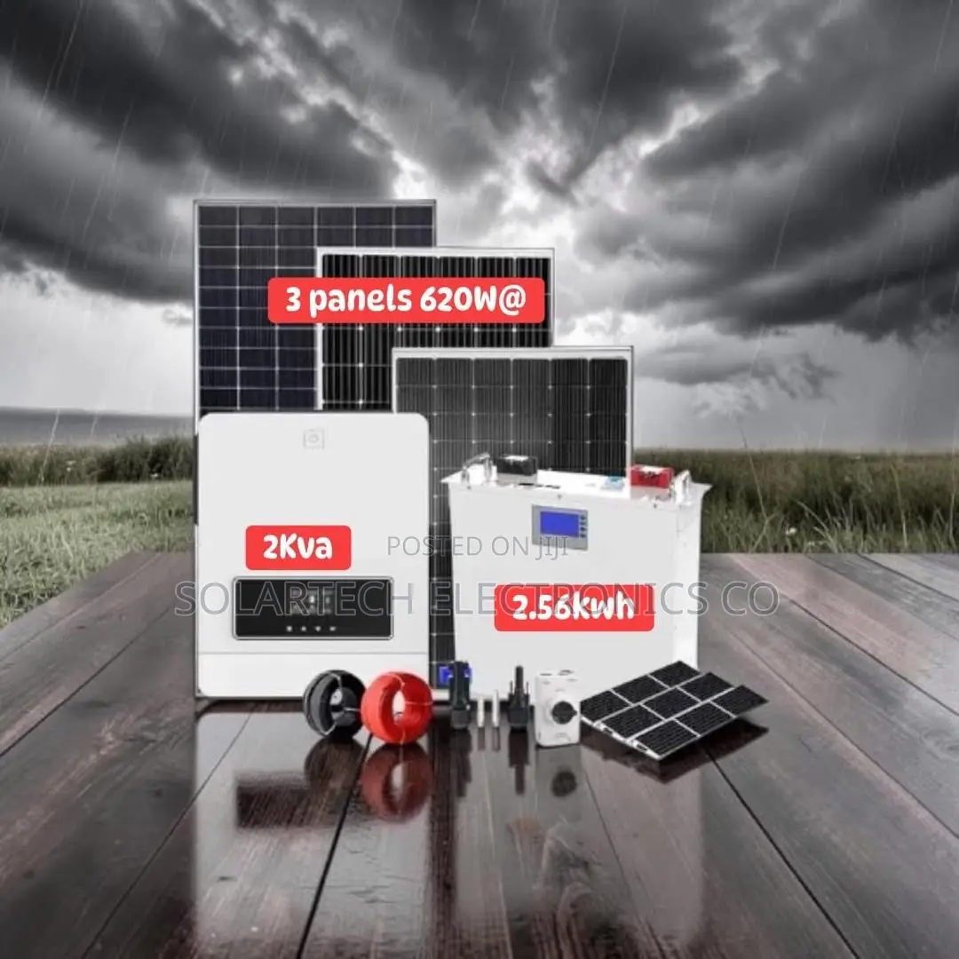 Clean Energy Hybrid Solar Power Package 24v 100ah Lithium Battery