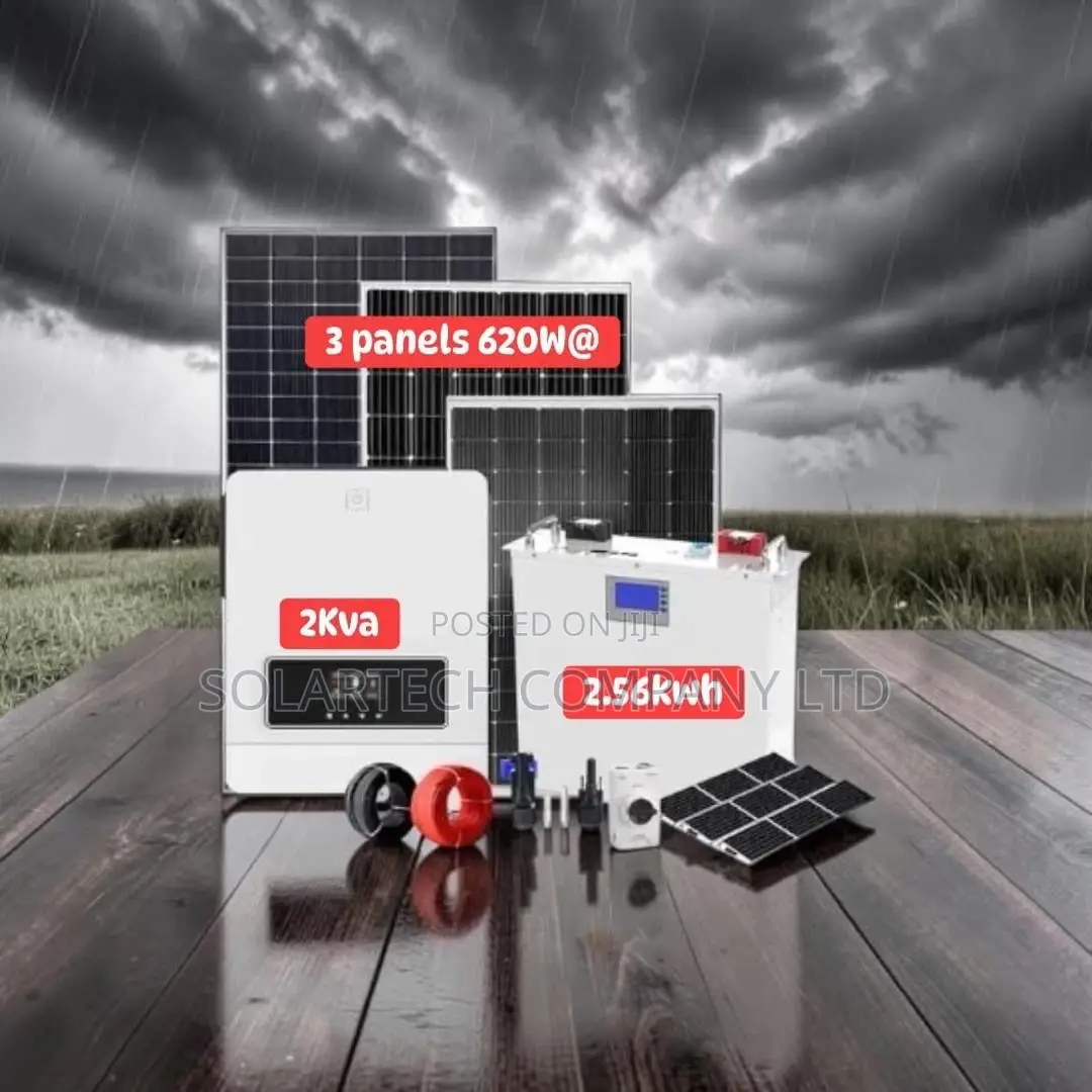 Clean Energy Hybrid Solar Power Package 24v 100ah Lithium Battery