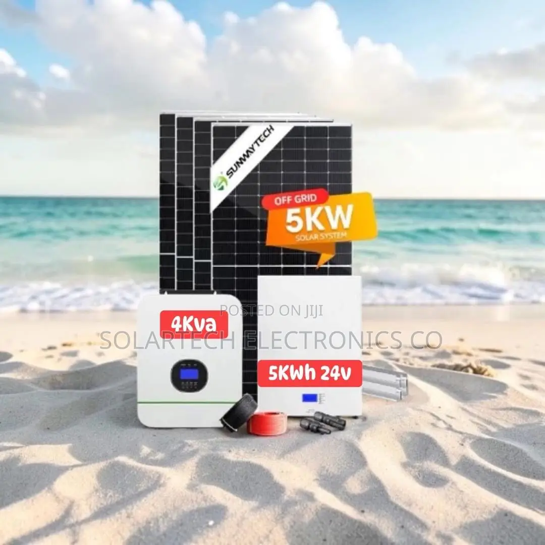 5kwh Hybrid Solar System 4kva Inverter 25.6v 200ah Lifepo4 Battery
