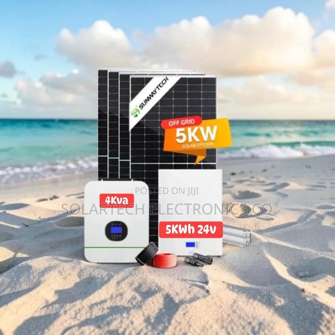 5kwh Hybrid Solar System 4kva Inverter 25.6v 200ah Lifepo4 Battery