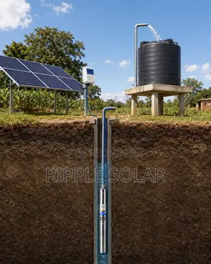 600w Solar Borehole Pump, 85m Head, 4000l/H, 48v Dc Water Pump