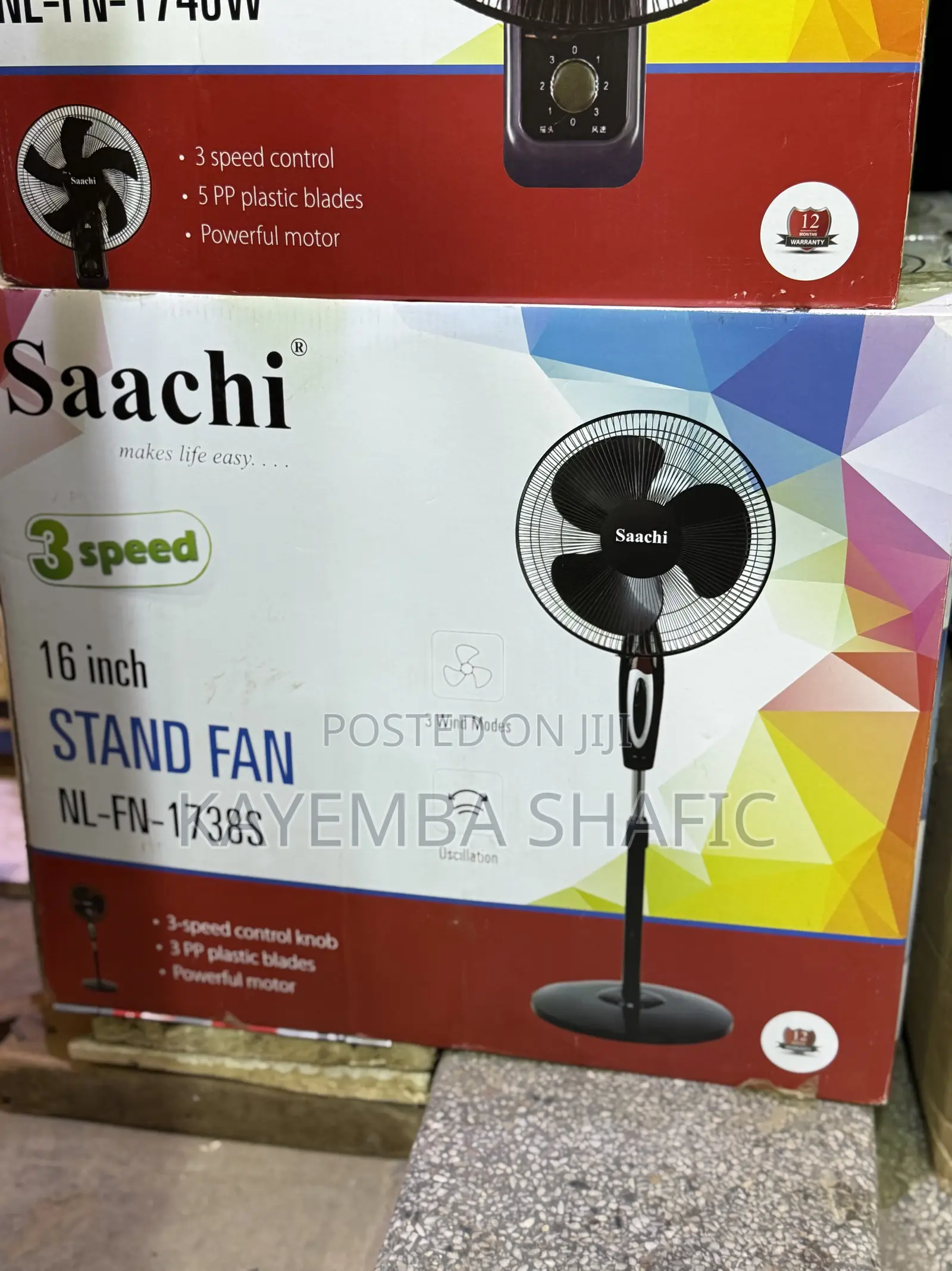 Saachi 16-Inch Electric Stand Fan (Nl-Fn-1738s)