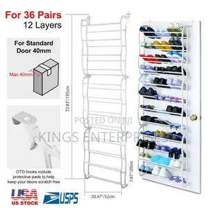 12 Layer Over the Door Shoe Rack