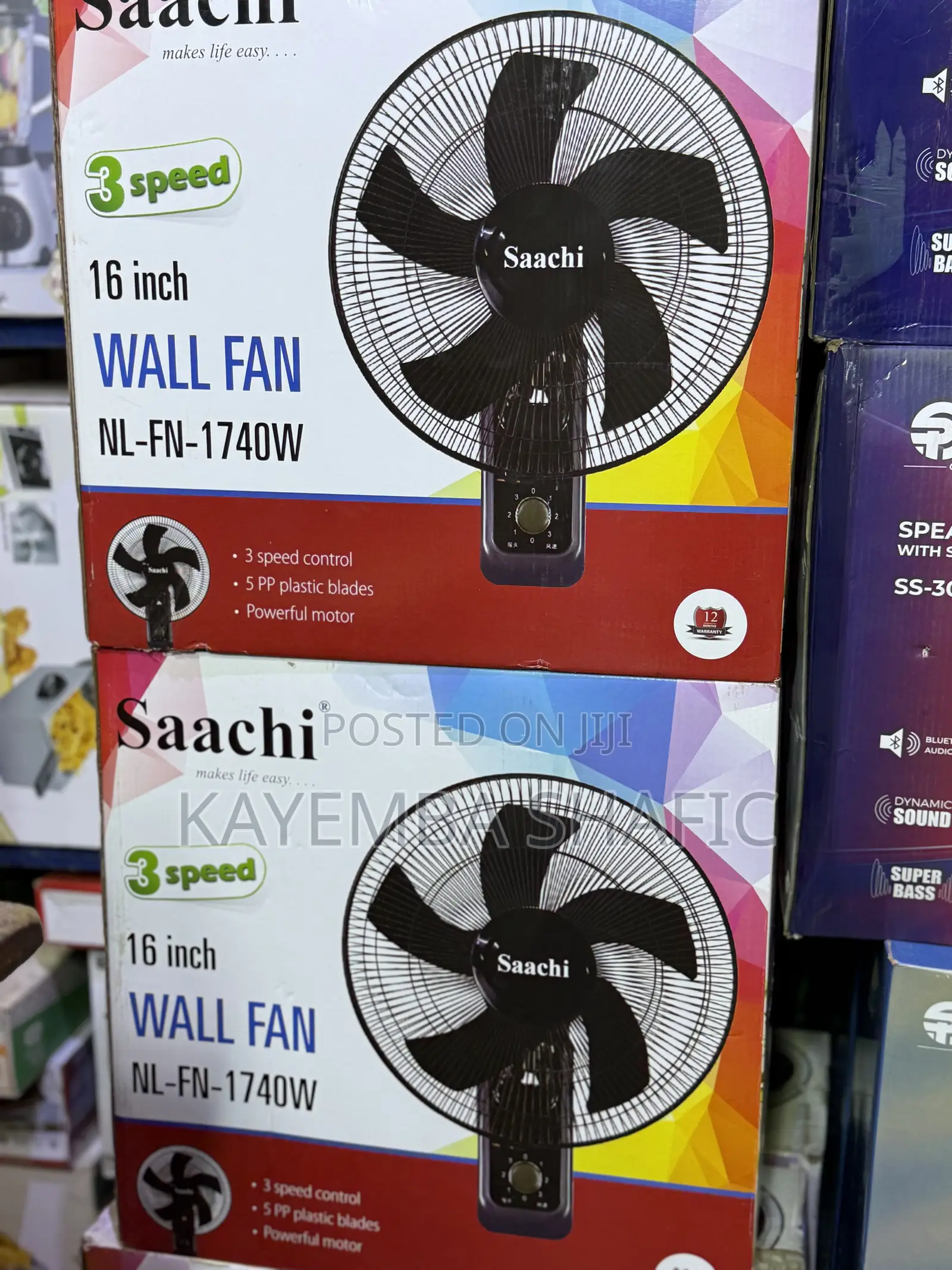 Saachi 16-Inch Wall Fan (Nl-Fn-1740w) – Brand New