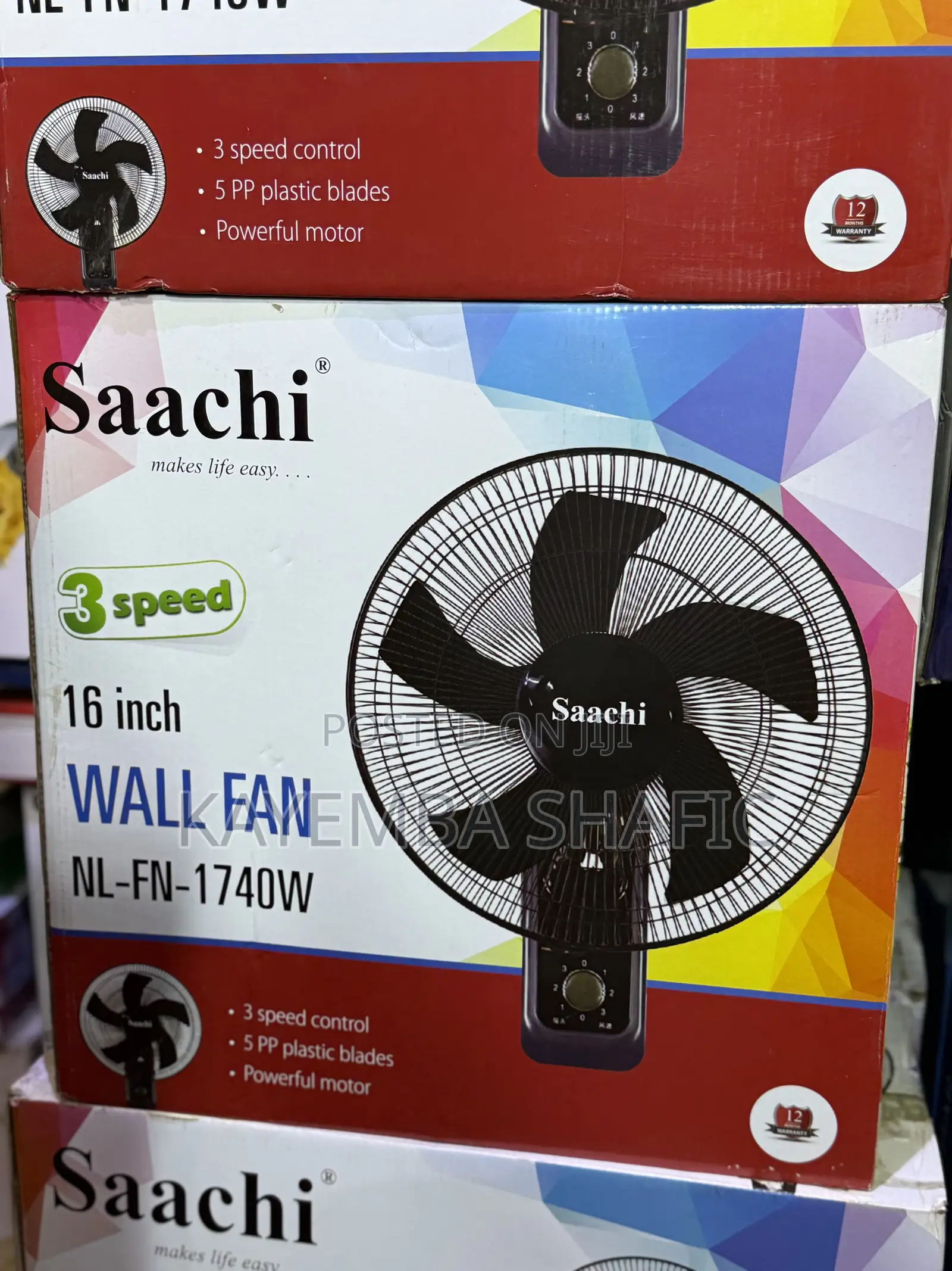 Saachi 16-Inch Wall Fan (Nl-Fn-1740w) – Brand New