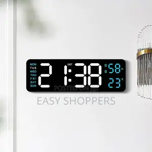 Modern Led Digital Wall Clock Large Display for Time