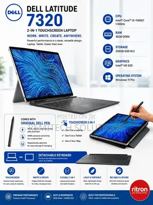 Laptop Dell Latitude 7320 Detachable 8GB Intel Core i5 SSD 256GB
