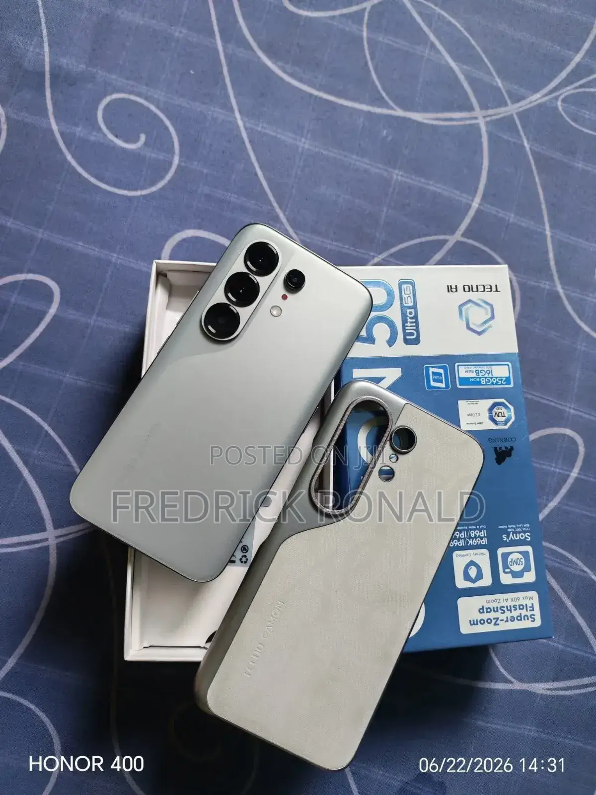 New Tecno Camon 50 Ultra 256 GB Gray