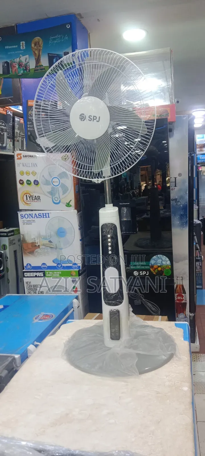SPJ Solar Recharge Fan Built-in Light,Usb Charger,Dual Dc Outputs