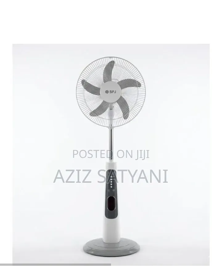 SPJ Solar Recharge Fan Built-in Light,Usb Charger,Dual Dc Outputs