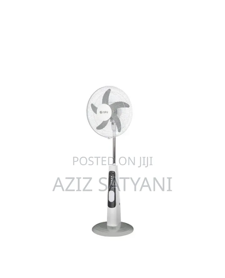 SPJ Solar Recharge Fan Built-in Light,Usb Charger,Dual Dc Outputs