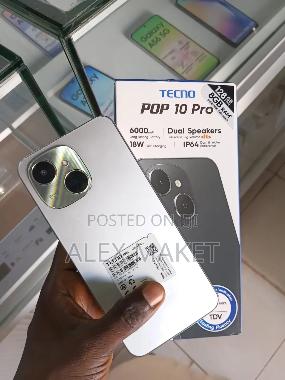 New Tecno Pop 10 Pro 128 GB White
