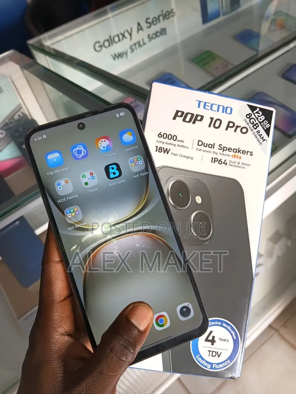 New Tecno Pop 10 Pro 128 GB White