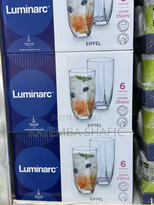 Luminarc Eiffel Highball Glass Tumbler Set - 12 Pieces (Dozen)