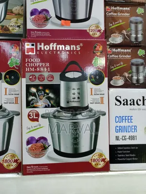 Hoffmans Hm-8841 Food Chopper With a 3l Stainless Steel Bowl 1800w