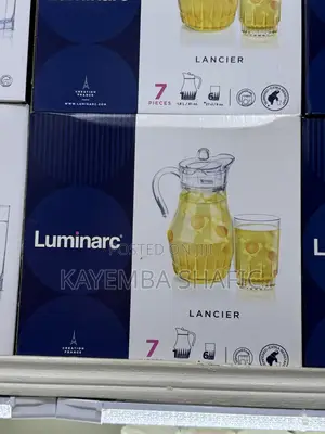 Brand New Luminarc Lancier 7-Piece Glass Juice Water Set