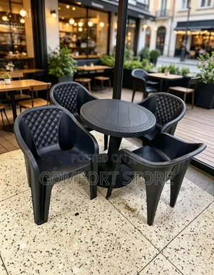 Hotel Dinning Set With Sofa Plastic Chairs