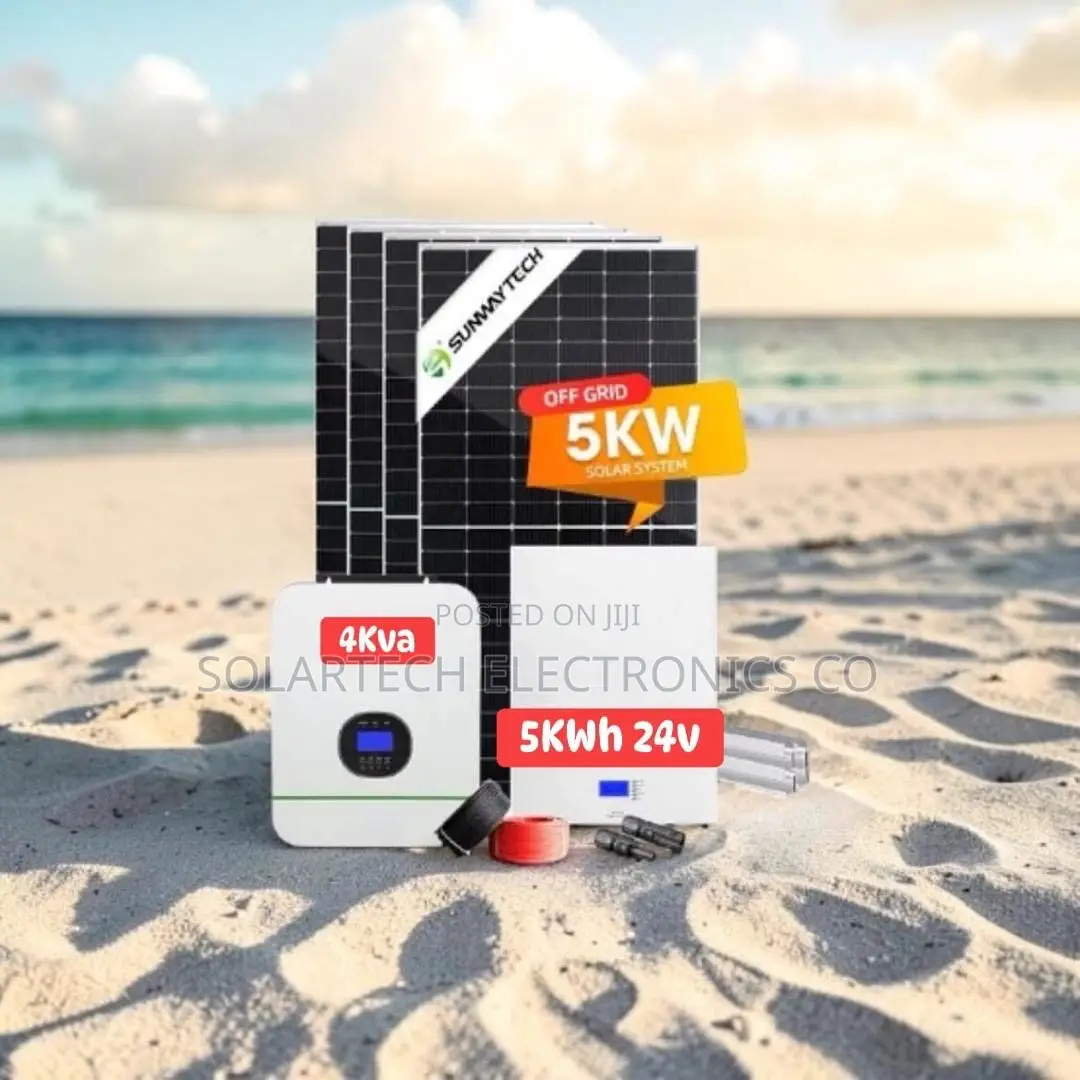 5kwh Lifepo4 Hybrid Solar Kit With 4x620w N-Type Solar Panels