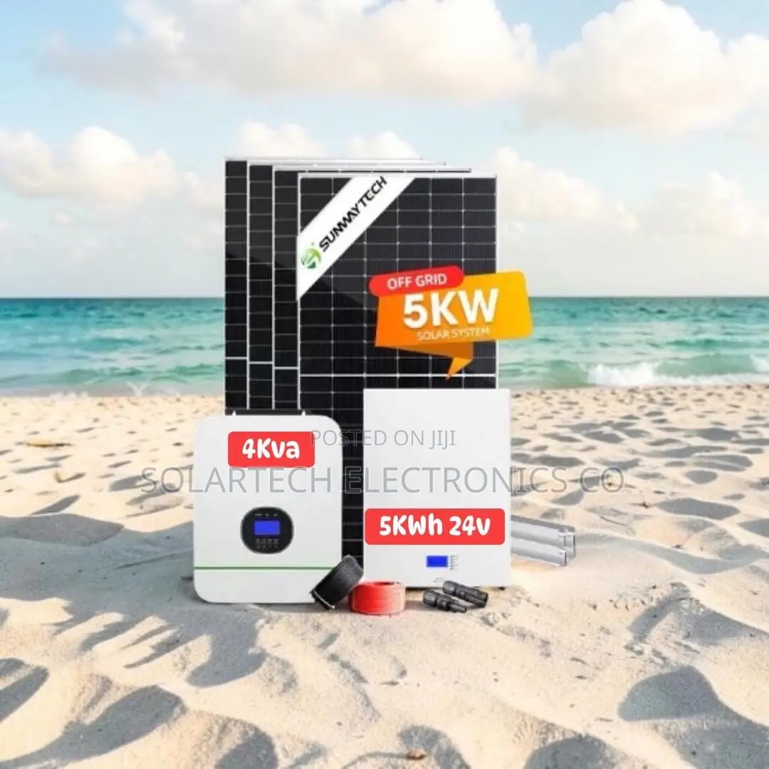 5kwh Lifepo4 Hybrid Solar Kit With 4x620w N-Type Solar Panels